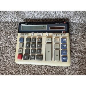 SHARP Elsi Mate EL-2135 Twin Power Solar Powered Vintage Calculator‎